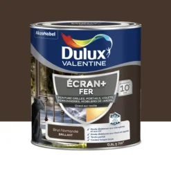 Peinture DULUX VALENTINE Ecran+ Fer Brun Normandie