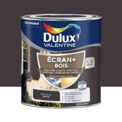 Peinture DULUX VALENTINE Ecran+ Bois Bois brulé