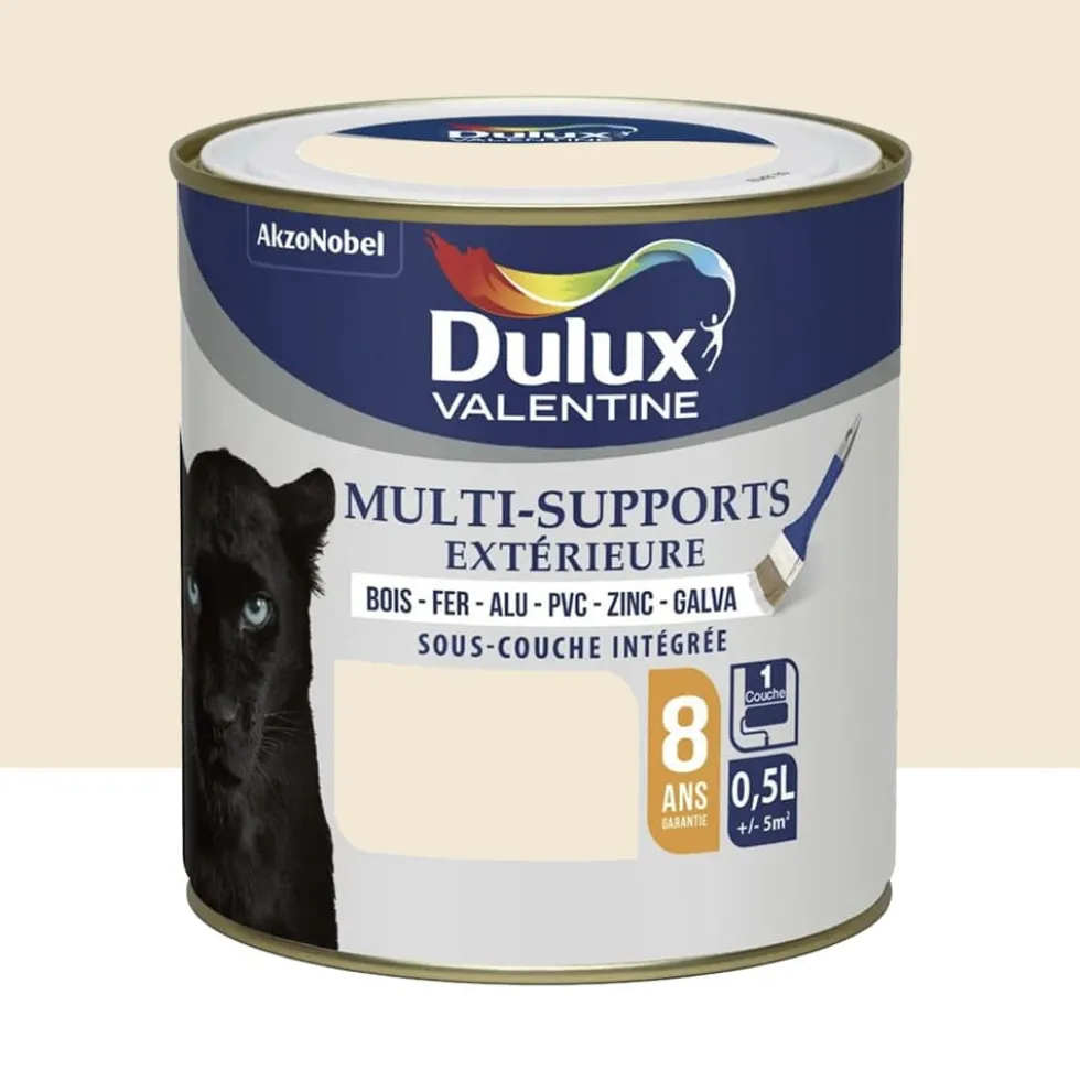 Peinture Dulux Valentine multi-supports extérieure Blanc Cassé