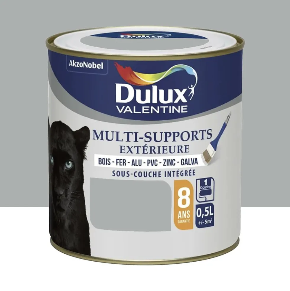 Peinture Dulux Valentine multi-supports extérieure Gris franc