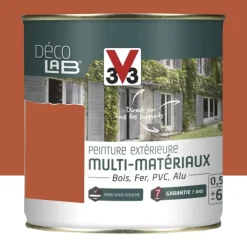Peinture Extérieure Multi-Matériaux V33 Déco LAB Paprika Satin