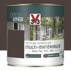 Peinture Extérieure Multi-Matériaux V33 Déco LAB Brun havane Satin