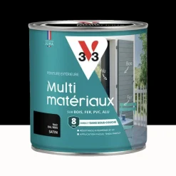 Peinture extérieure V33 Multi-matériaux Satin Noir
