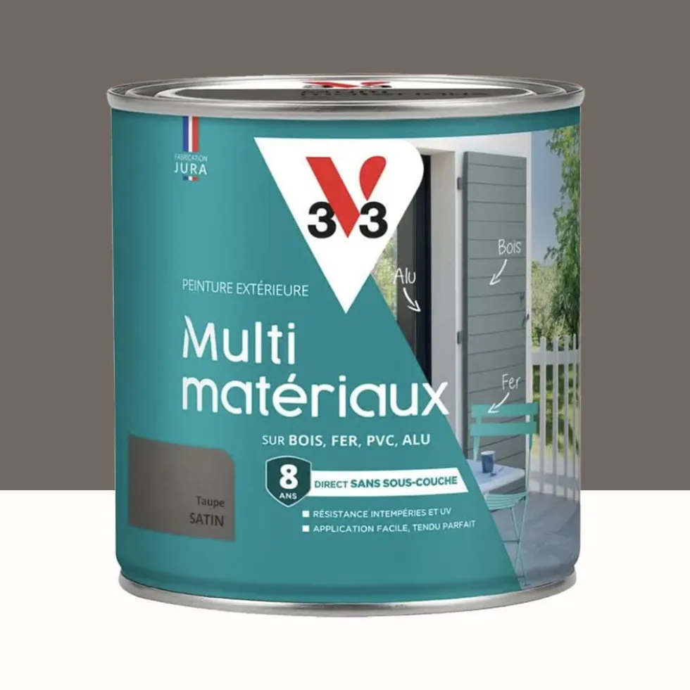 Peinture extérieure V33 Multi-matériaux Satin Taupe