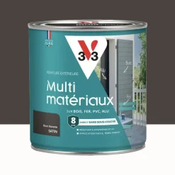 Peinture extérieure V33 Multi-matériaux Satin Brun havane