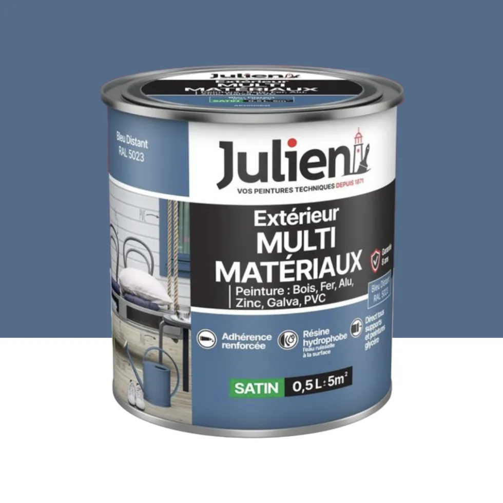 Peinture Extérieur Multi-matériaux Julien Bleu Distant