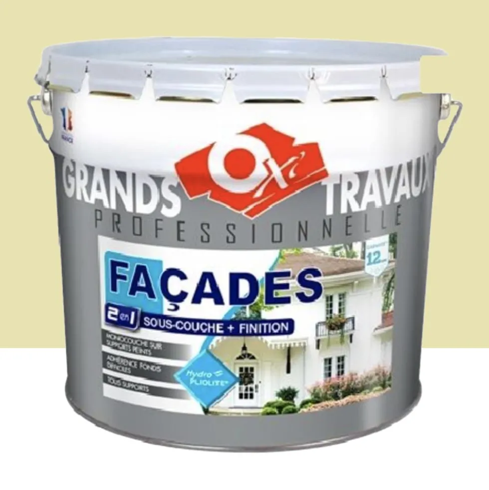 Peinture façade OXI Hydro-pliolite 2 en 1 Ton pierre