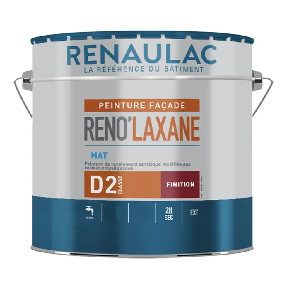 Peinture façade RENAULAC Reno'Laxane Blanc