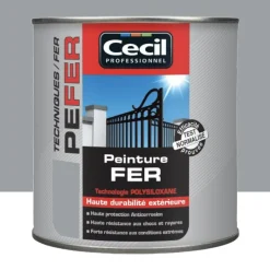 Peinture Fer Cécil Professionnel PE FER Gris galet