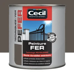 Peinture Fer Cécil Professionnel PE FER Brun foncé