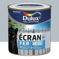 Peinture fer DULUX VALENTINE Ecran+ brillant Gris Clair