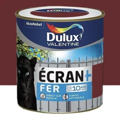 Peinture fer DULUX VALENTINE Ecran+ brillant Rouge Basque