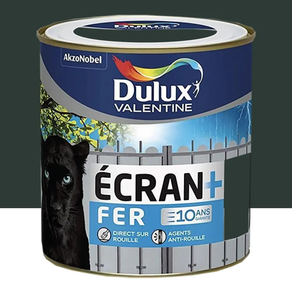 Peinture fer DULUX VALENTINE Ecran+ brillant Vert patrick