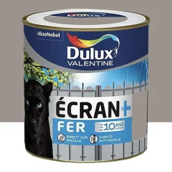 Peinture fer DULUX VALENTINE Ecran+ brillant Terre cendrée