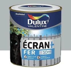 Peinture fer DULUX VALENTINE Ecran+ brillant Gris franc