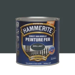 Peinture Fer Hammerite Direct sur Rouille Brillant Gris Anthracite