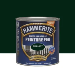 Peinture Fer Hammerite Direct sur Rouille Brillant Vert forêt