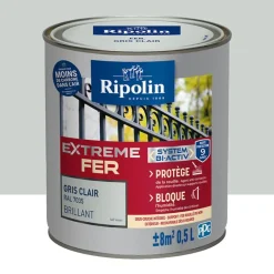 Peinture Fer RIPOLIN Extreme Fer Bi-Activ Gris Clair