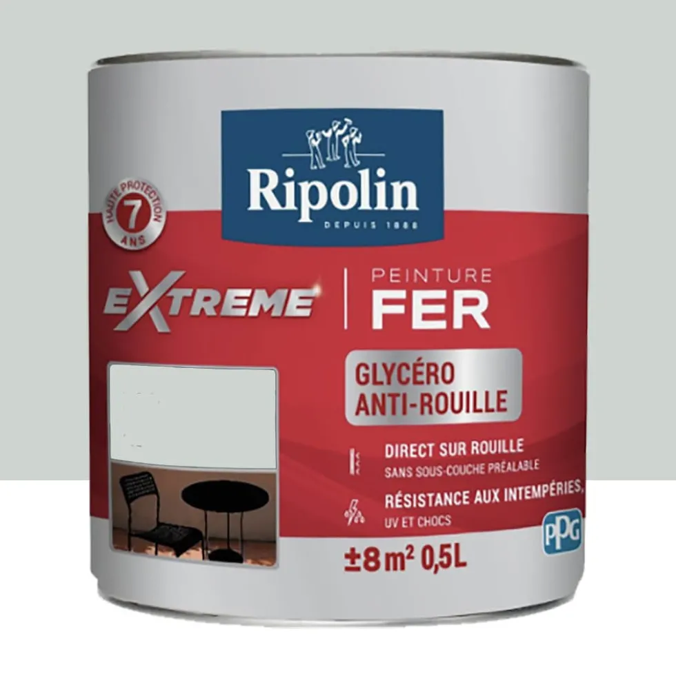 Peinture Fer RIPOLIN eXtrême Gris Clair (ral 7035)