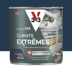 Peinture Fer V33 Climats Extrêmes Brillant Bleu Hoggar