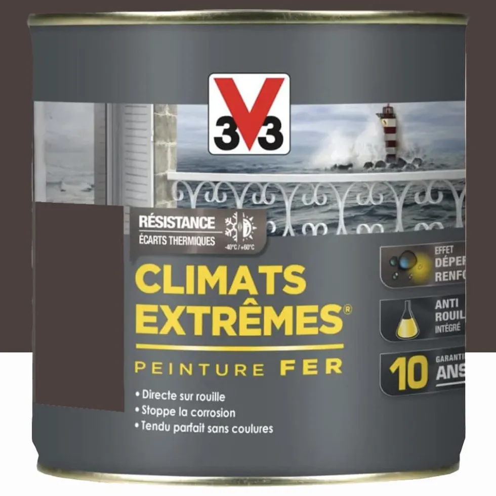Peinture Fer V33 Climats Extrêmes Brun havane Brillant