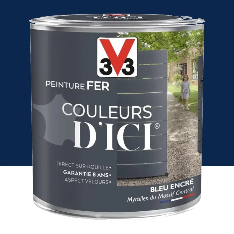Peinture fer V33 Couleurs d'ICI Bleu encré
