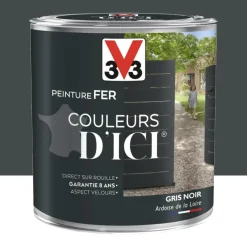 Peinture fer V33 Couleurs d'ICI Gris noir