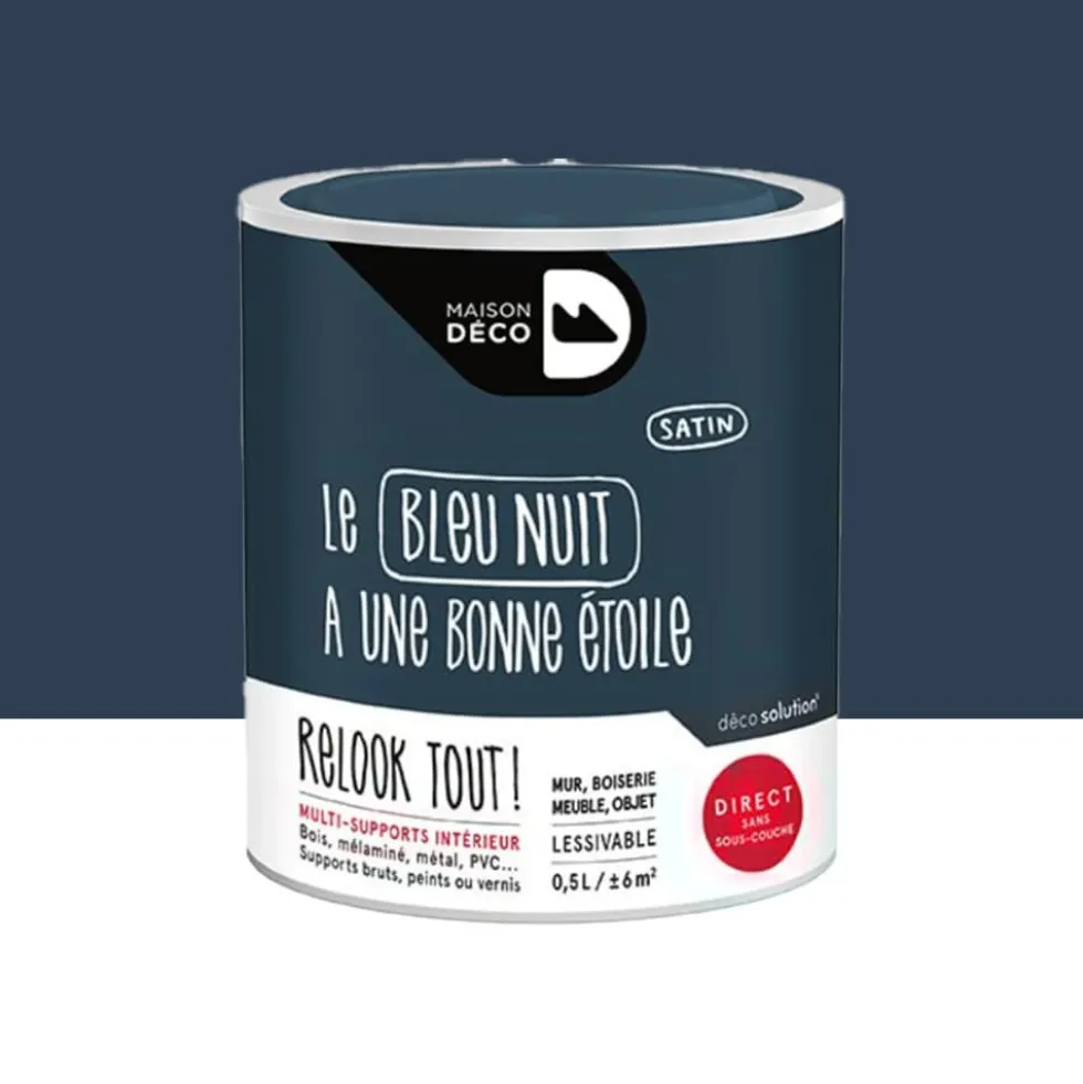 Peinture finition MAISON DECO Relook Tout Bleu nuit