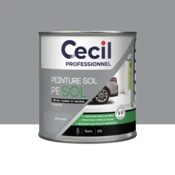 Peinture Glycéro Sol Cécil Professionnel PE SOL Gris foncé Brillant