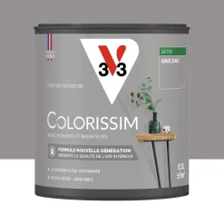 Peinture intérieure V33 Colorissim Satin Gris Zinc