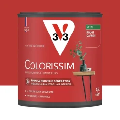 Peinture intérieure V33 Colorissim Satin Rouge caprice