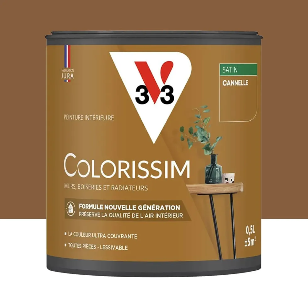 Peinture intérieure V33 Colorissim Satin Cannelle