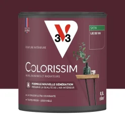 Peinture intérieure V33 Colorissim Satin Lie de vin