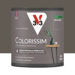 Peinture intérieure V33 Colorissim Satin Brun grisé