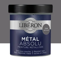 Peinture Libéron Métal Absolu Mat poudré Etain