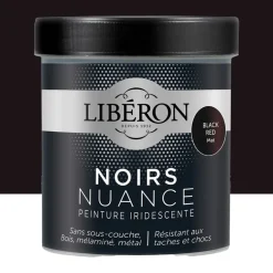 Peinture LIBÉRON Noirs Nuance Black Red mat