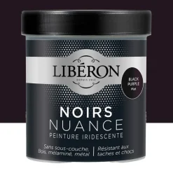 Peinture LIBÉRON Noirs Nuance Black Purple mat