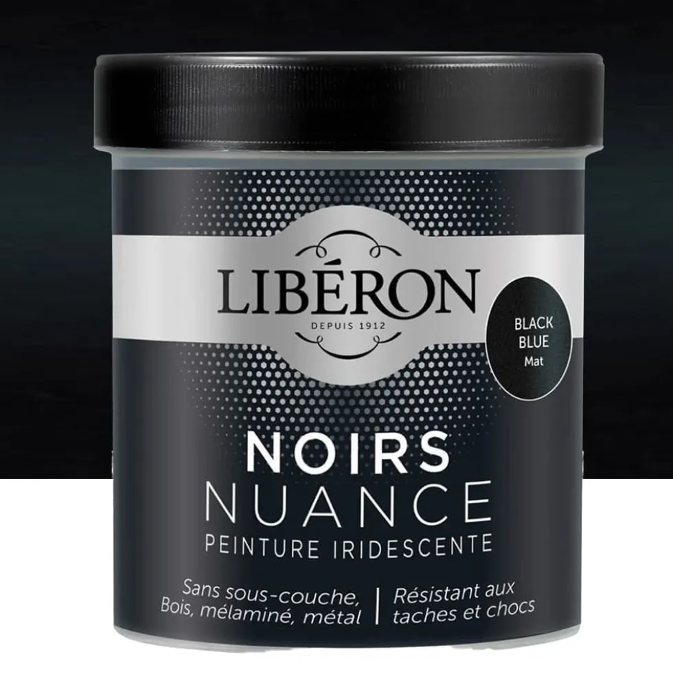 Peinture LIBÉRON Noirs Nuance Black Blue brillant