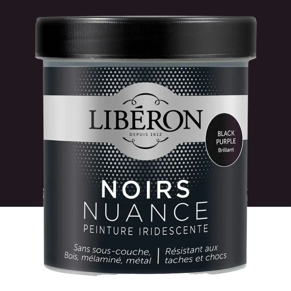 Peinture LIBÉRON Noirs Nuance Black Purple brillant
