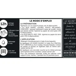 Peinture LIBÉRON Noirs Nuance Black Green brillant
