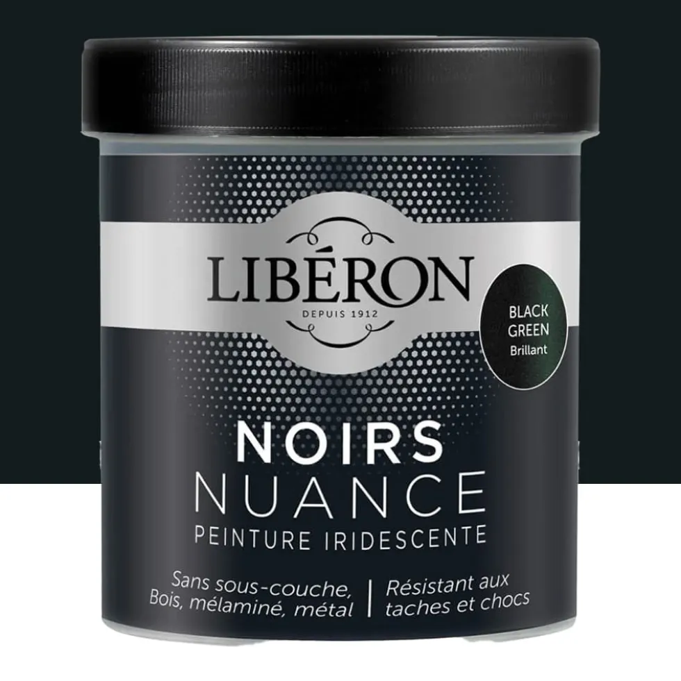 Peinture LIBÉRON Noirs Nuance Black Green brillant