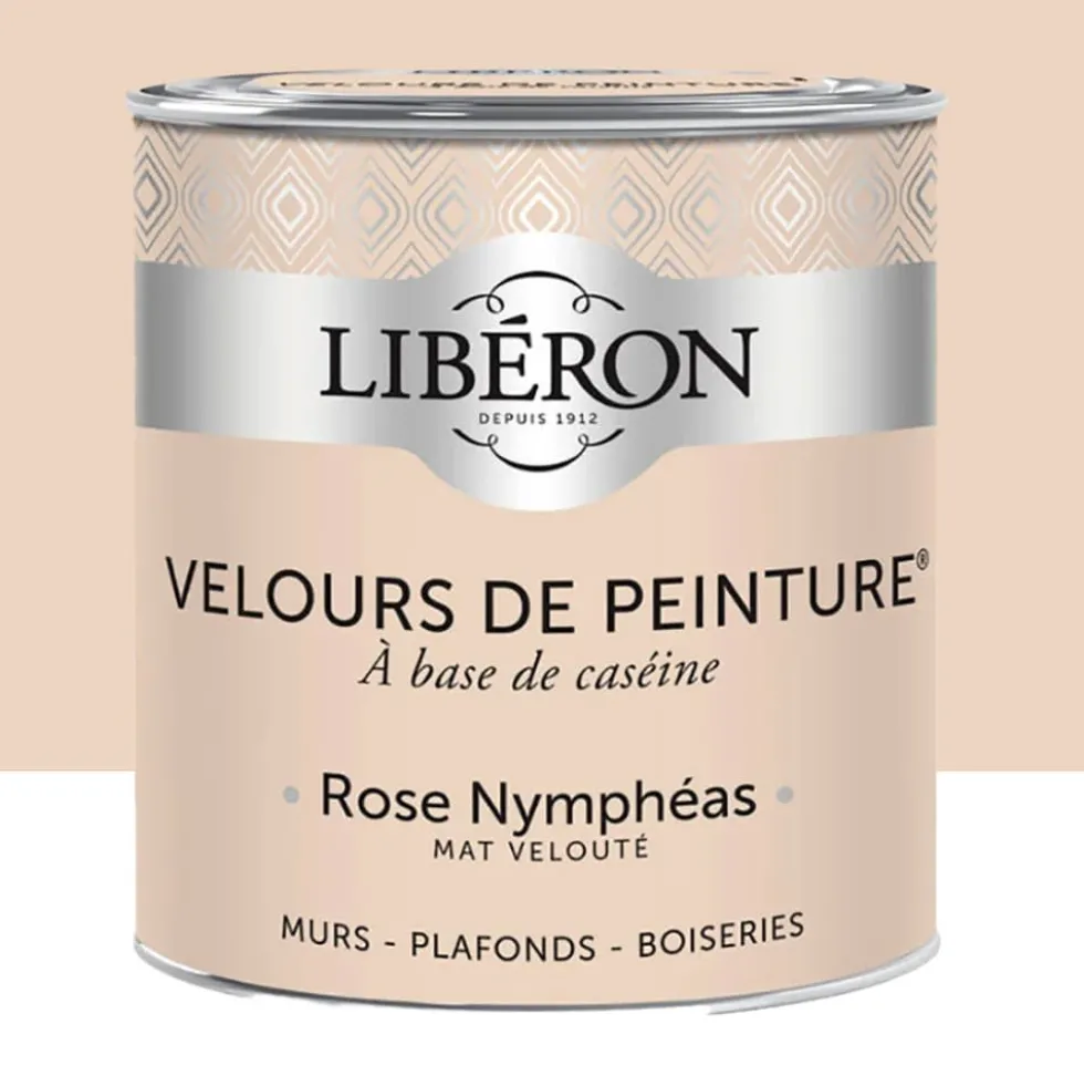 Peinture LIBÉRON Velours de Peinture Rose Nymphéas