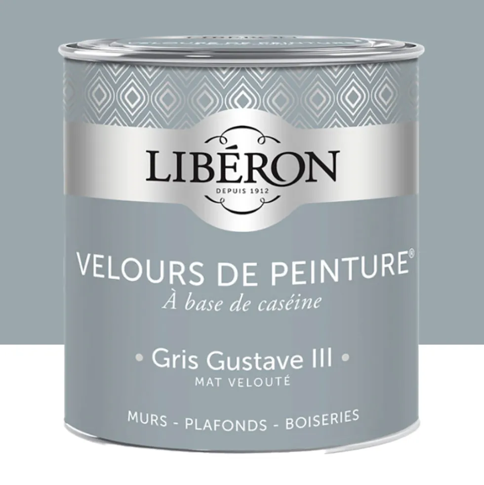 Peinture LIBÉRON Velours de Peinture Gris Gustave III