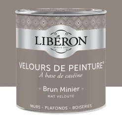 Peinture LIBÉRON Velours de Peinture Brun Minier