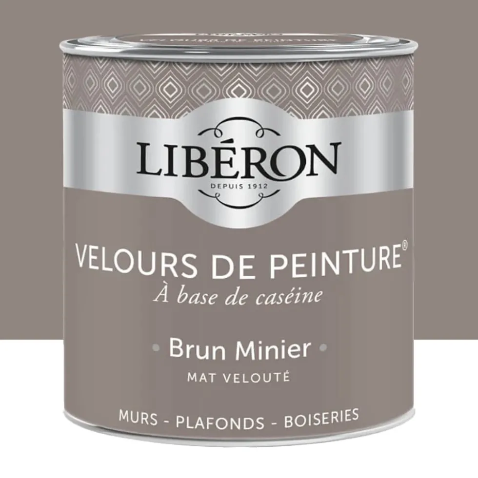 Peinture LIBÉRON Velours de Peinture Brun Minier