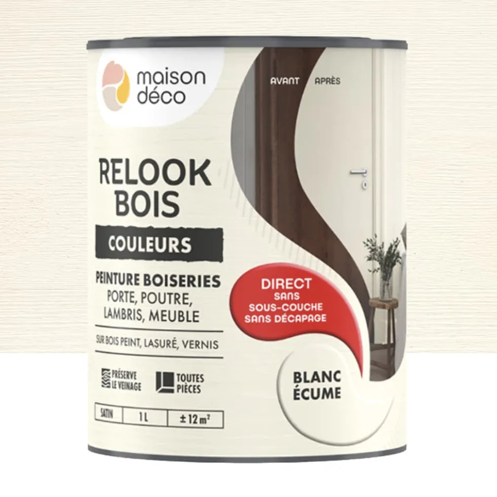 Peinture Maison Déco Relook Bois Couleurs Blanc écume