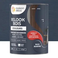 Peinture Maison Déco Relook Bois Couleurs Bleu marine