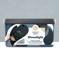 Peinture mate pailletée MAISON DÉCO Moonlight Ciel de glace