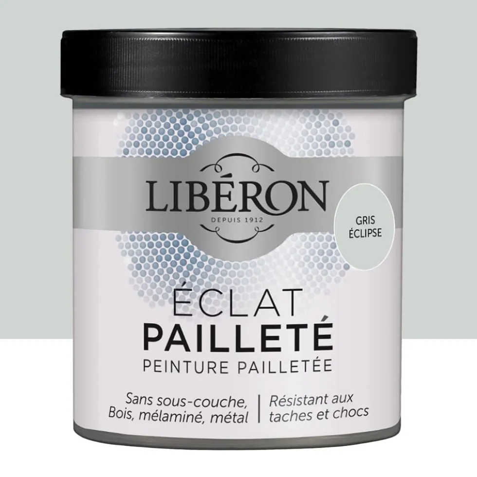 Peinture meuble Eclat Pailleté LIBERON Gris éclipse