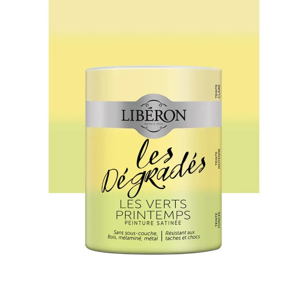 Peinture meuble LIBÉRON "Les Dégradés" Les Verts Printemps